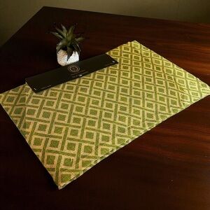 The Artisan Home Collection Green Patterned Placemats Set of 4